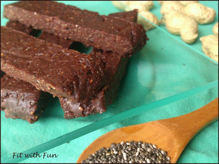 Barrette Energetiche Semi di Chia, Cioccolato, Burro d'Arachidi
