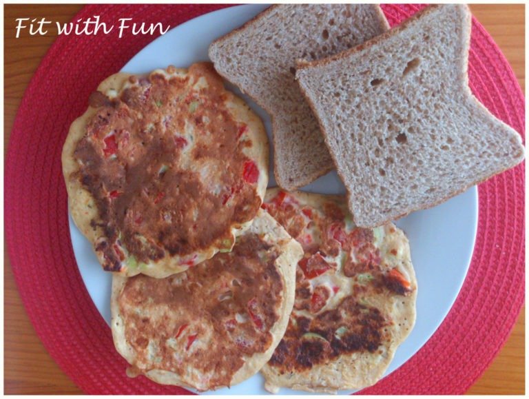 Pancake salati ai Peperoni e Feta