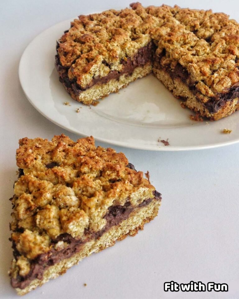 Torta Sbriciolata Fit Proteica con Crema al Cioccolato