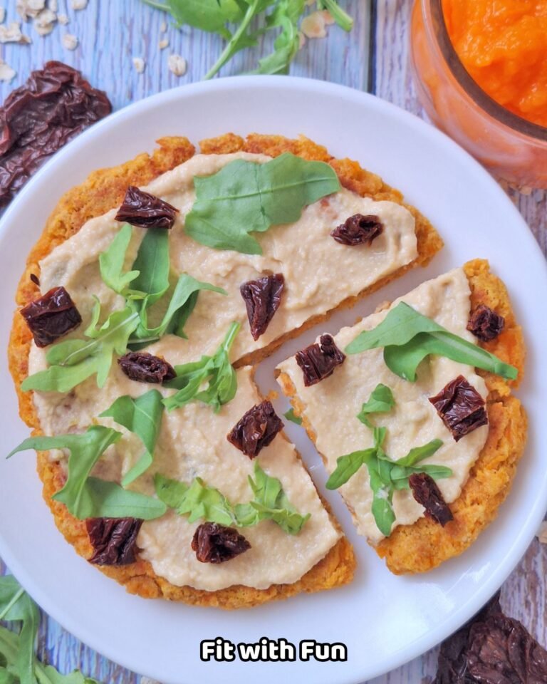 Pizza di Zucca e Avena Istantanea 3 ingredienti Light