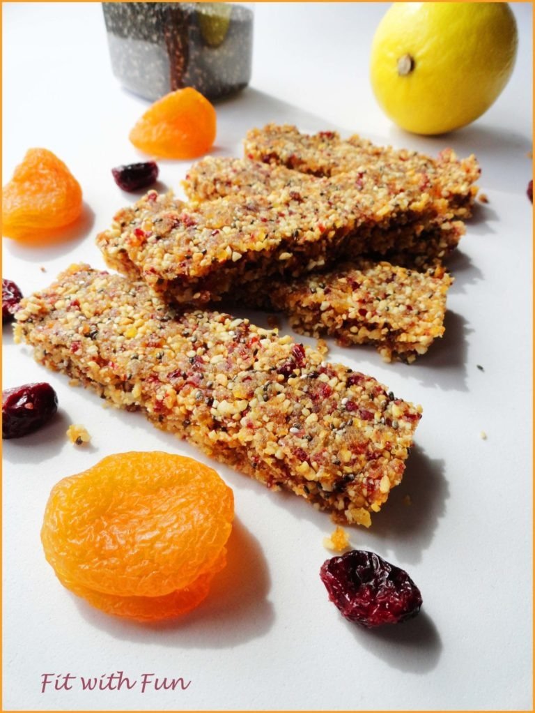 Barrette Energetiche Albicocca e Semi con Succo di Limone