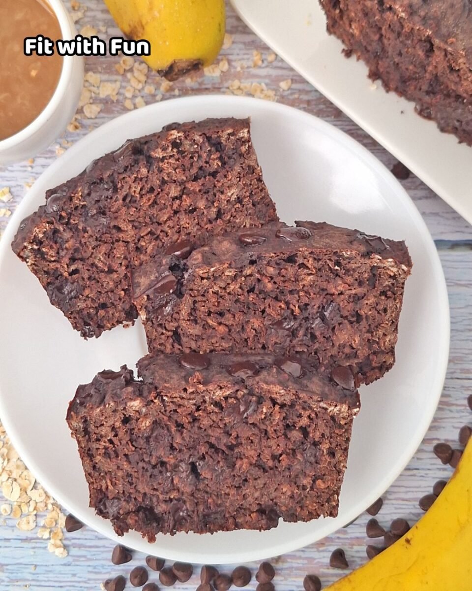 Plumcake Proteico Banana e Cacao con Fiocchi di Avena