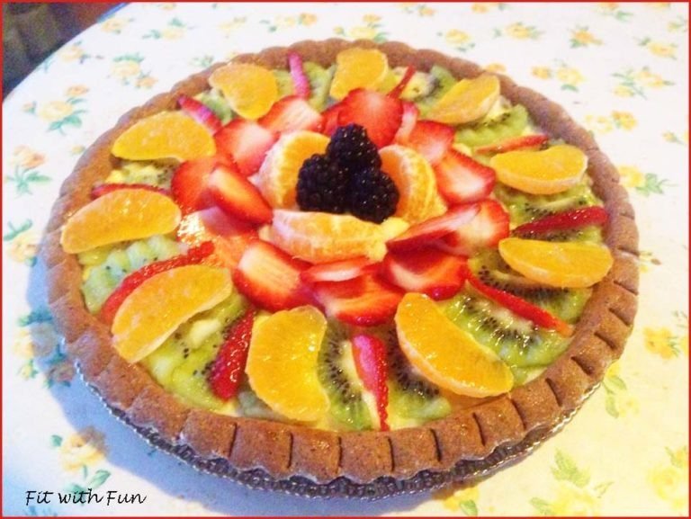 Crostata Light alla Vaniglia con Crema Proteica e Frutta