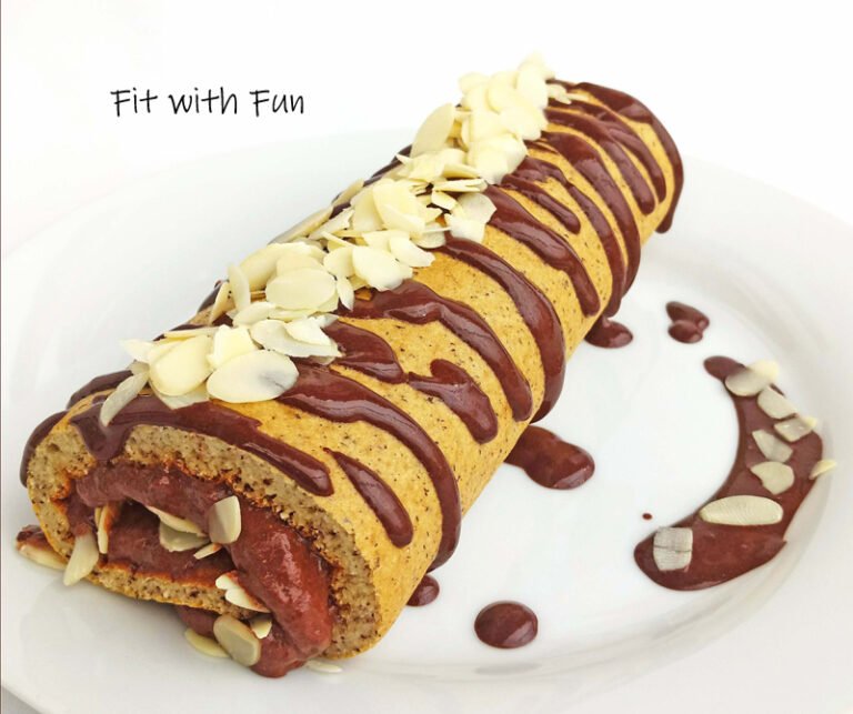 Rotolo Dolce con Cioccolato e Mandorle Proteico Senza Glutine Low Carb