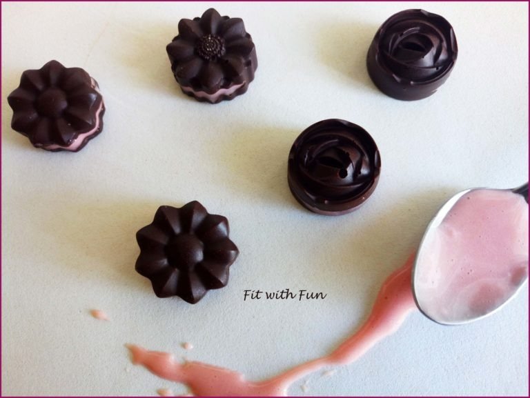 Cioccolatini Fondenti fatti in casa Ripieni di Crema Proteica