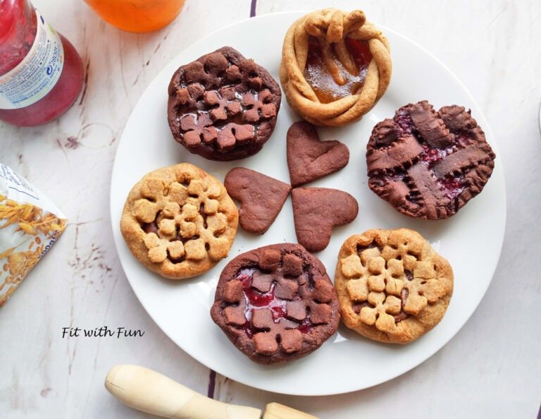 Mini Crostate Light con Pasta Frolla Semi Integrale e al Cacao