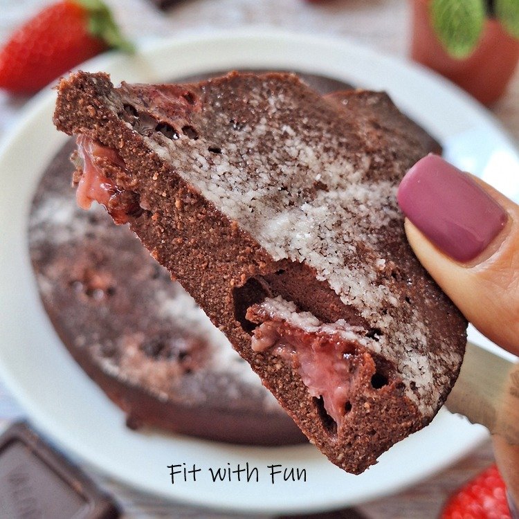 Clafoutis Light alle Fragole e Cacao Senza Glutine