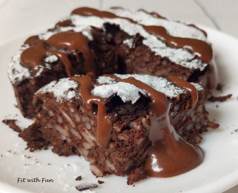 Torta Proteica di Riso al Cioccolato e Nocciola