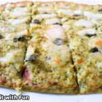 Pizza Proteica di Broccoli Cavolfiore e Mozzarella Senza Farina