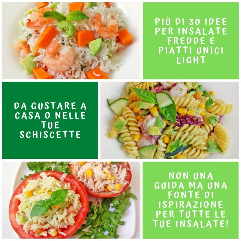 30 Idee per Insalate Fredde e Piatti Unici Light