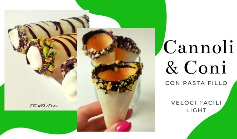 Cannoli e Coni di Pasta Fillo Veloci e Light