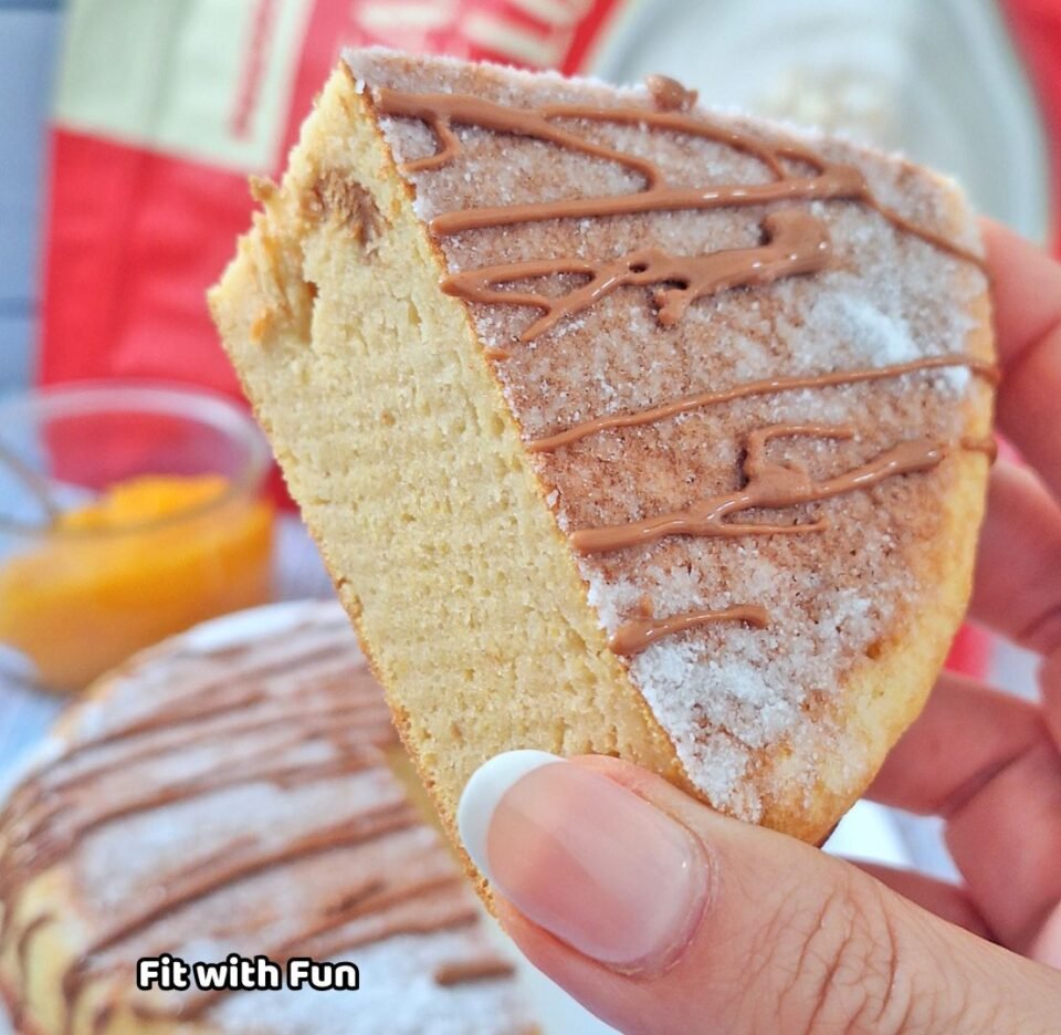 Torta zucca e avena in padella proteica senza glutine e zucchero