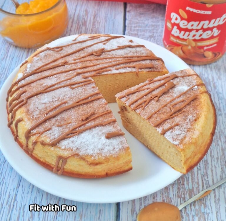 Torta zucca e avena in padella proteica senza glutine e senza zucchero