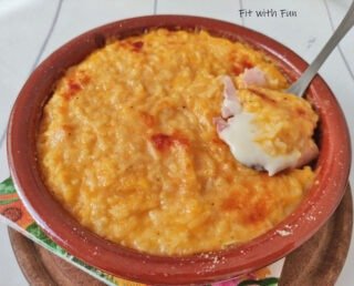 Riso e Zucca al Forno con Crosticina Saporita e Ripieno Filante 
