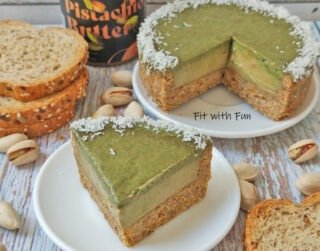 Cheesecake Fit e Light al Doppio Pistacchio Senza Zucchero