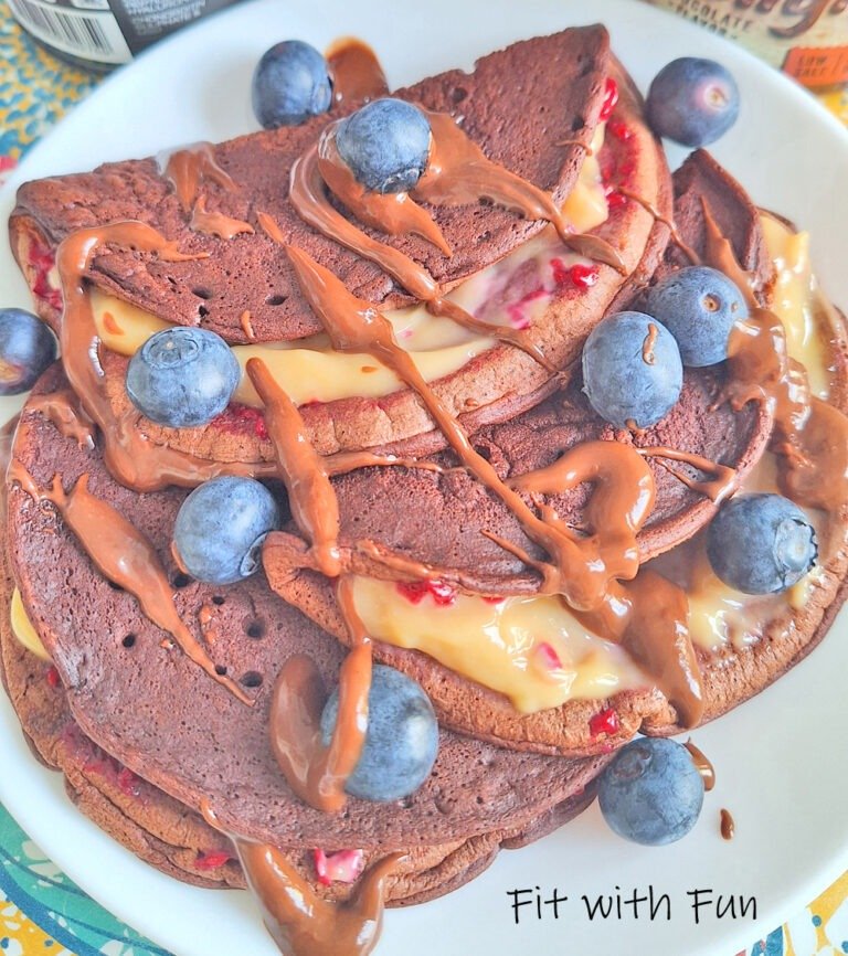 Crepes al cacao proteiche e senza glutine da 190 calorie