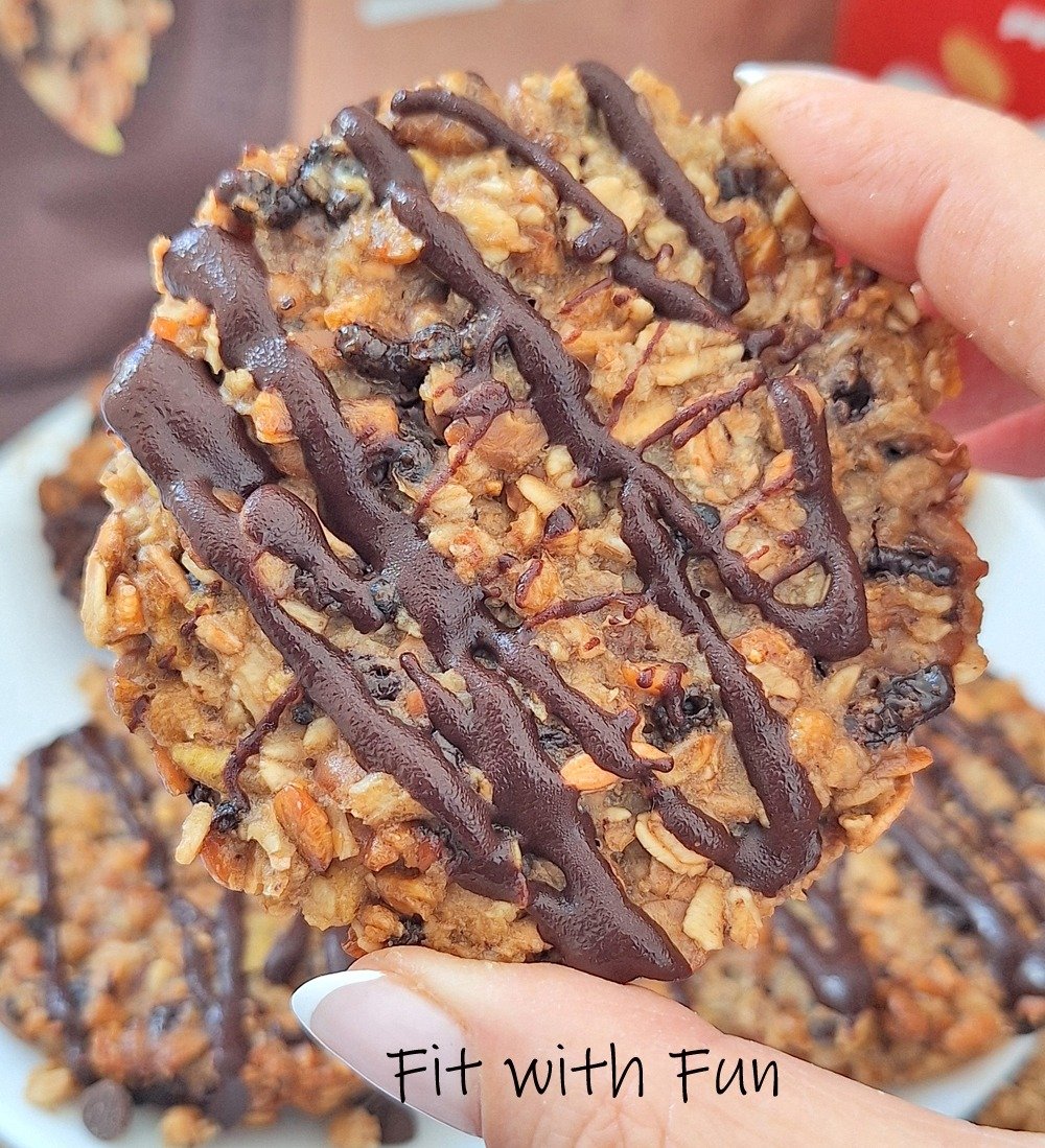 Maxi Biscotti di Muesli Proteici Fit con soli 4 Ingredienti