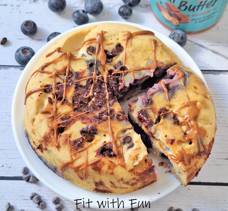 Tortino Proteico Avena Mirtilli e Cioccolato