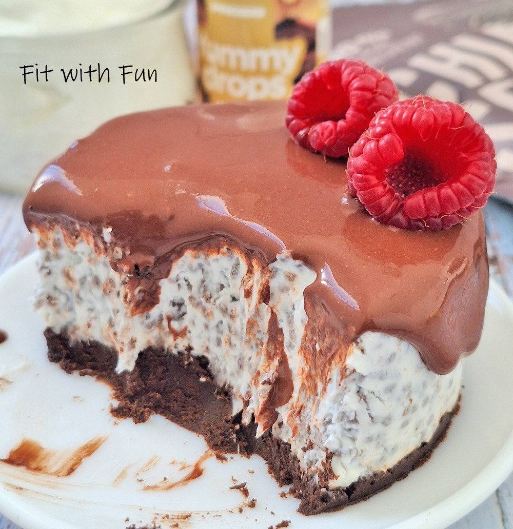 Cheesecake Chia e Cacao Proteica e Senza Cottura