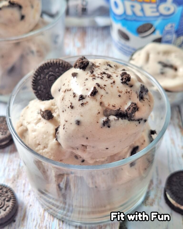 Gelato Proteico Oreo con 4 Ingredienti e 120 Calorie