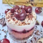 Cheesecake monoporzione foresta nera proteica e senza cottura