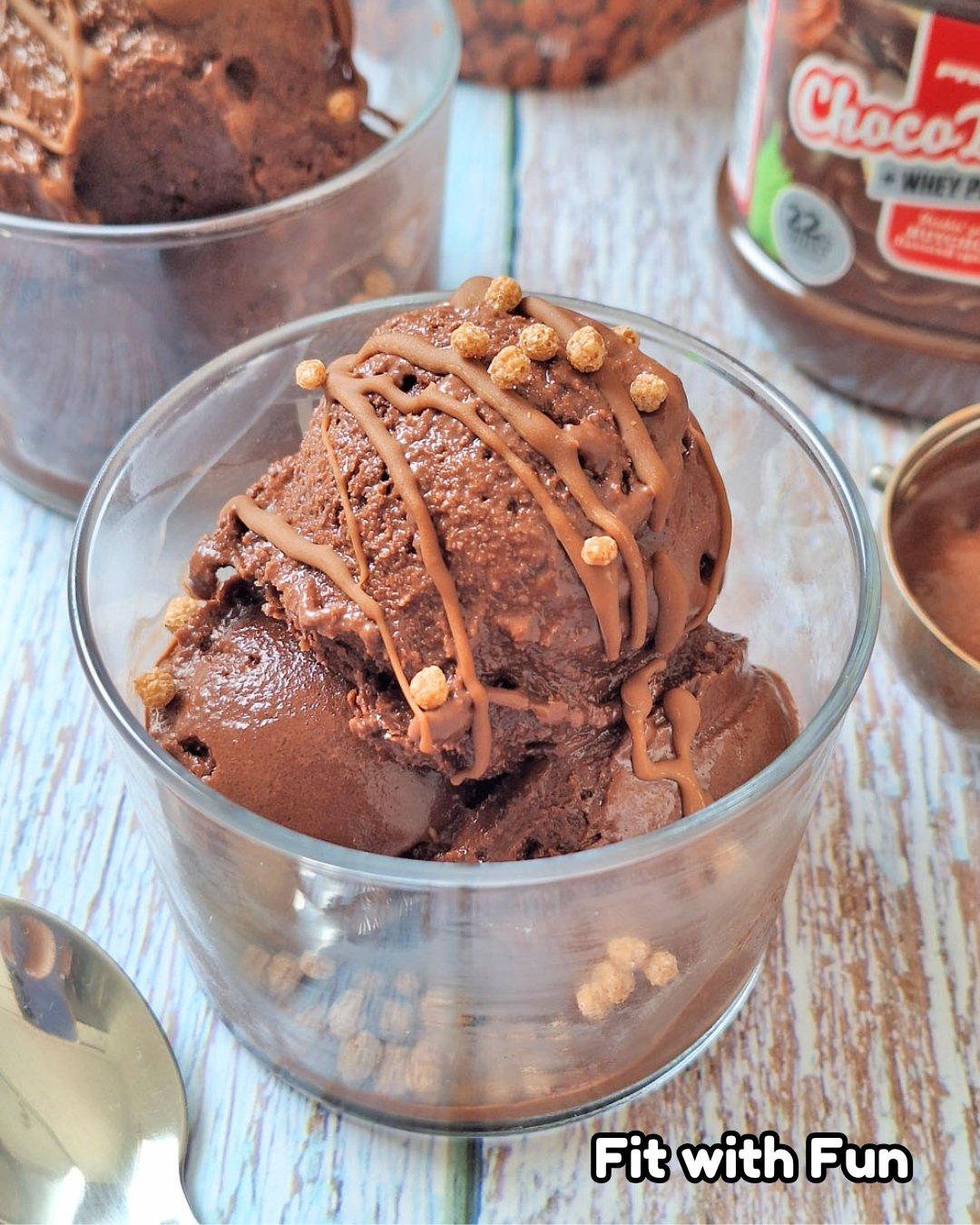 Gelato proteico alla Nutella 115 calorie senza zucchero