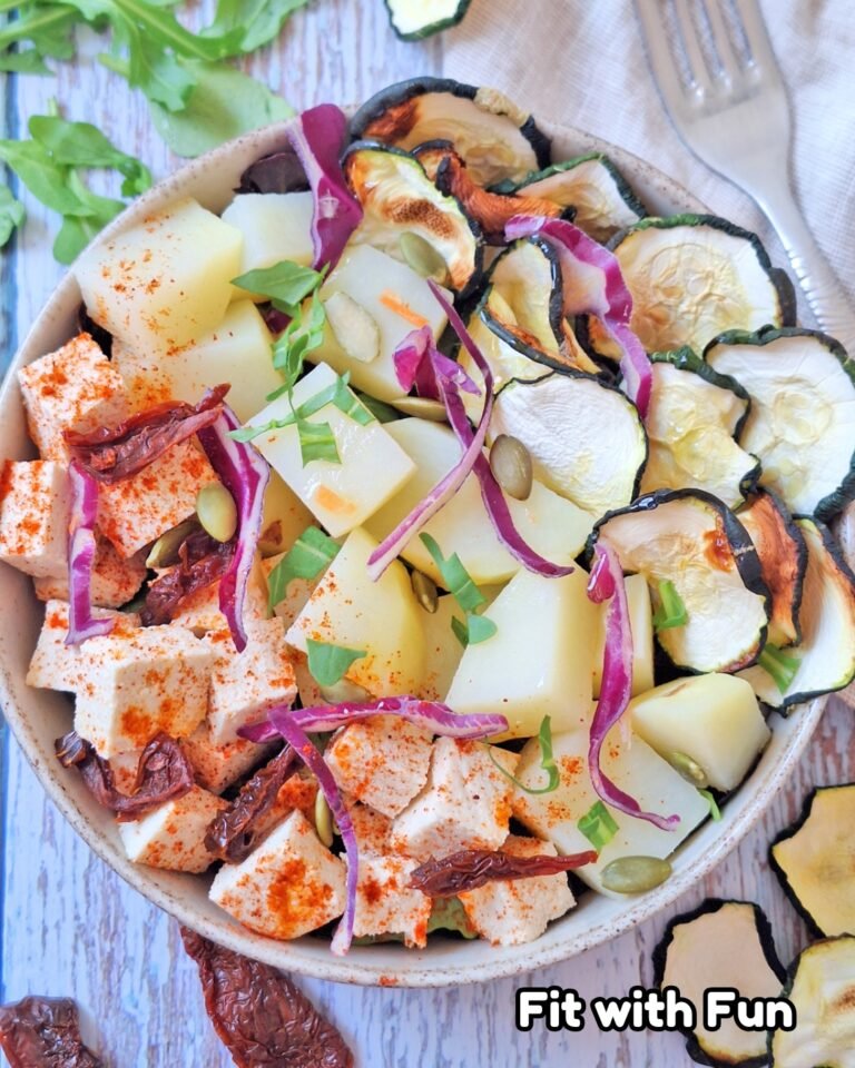 3 ricette di insalata di patate bilanciate: vegana, pollo e uovo