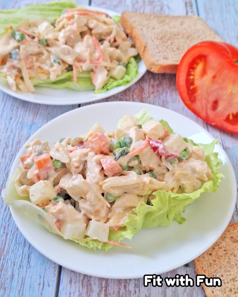 Insalata russa di pollo – ricetta fredda proteica senza glutine