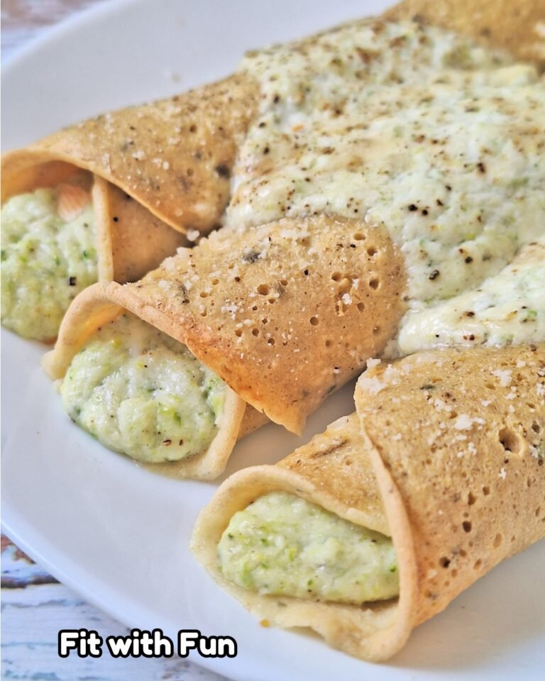 Cannelloni di crepes proteiche senza lattosio con 3 ingredienti