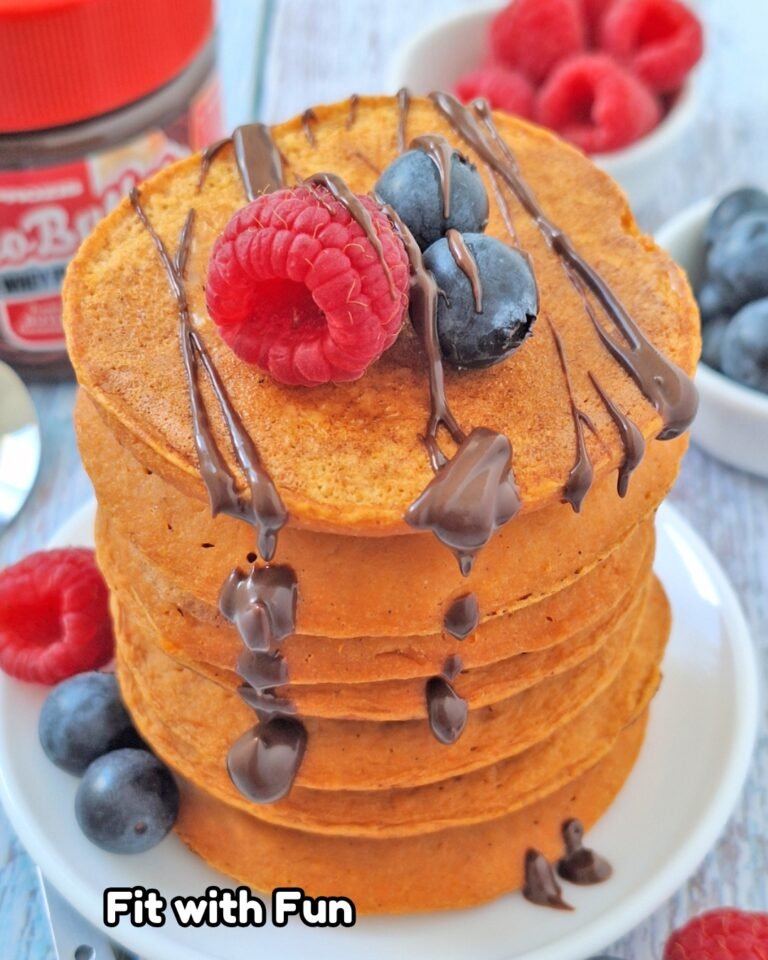 Pancake di Carote 3 Ingredienti Proteici Senza Glutine e Lattosio