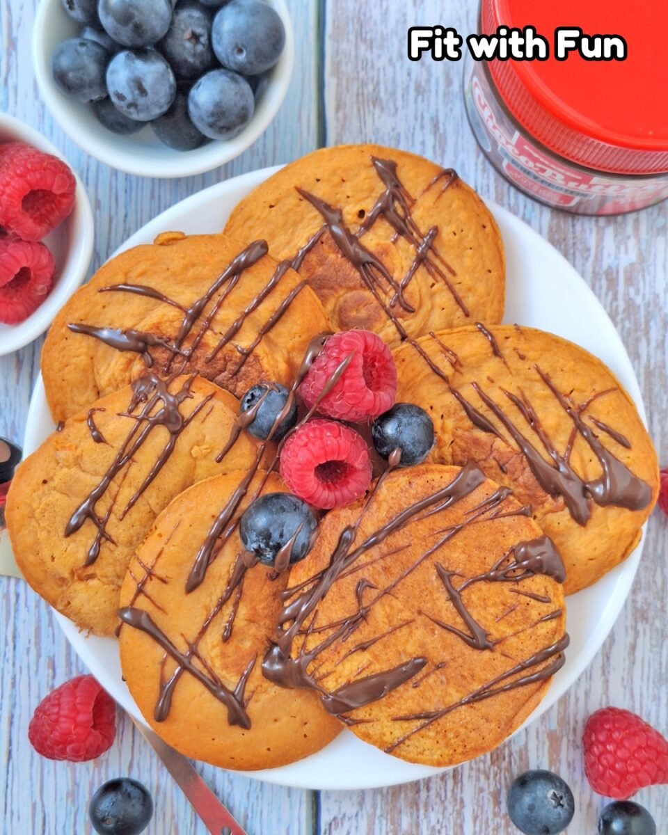 Pancake di Carote 3 Ingredienti Proteici Senza Glutine e Lattosio