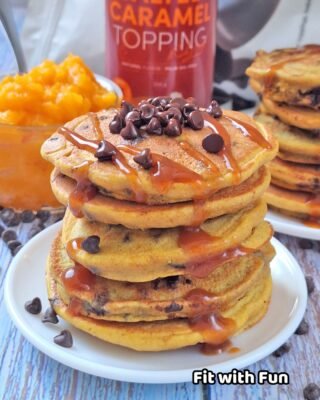 Pancake alla zucca e avena proteici senza lattosio