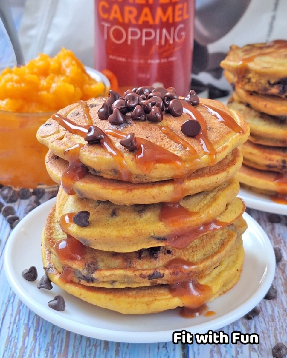 Pancake alla zucca e avena proteici senza lattosio