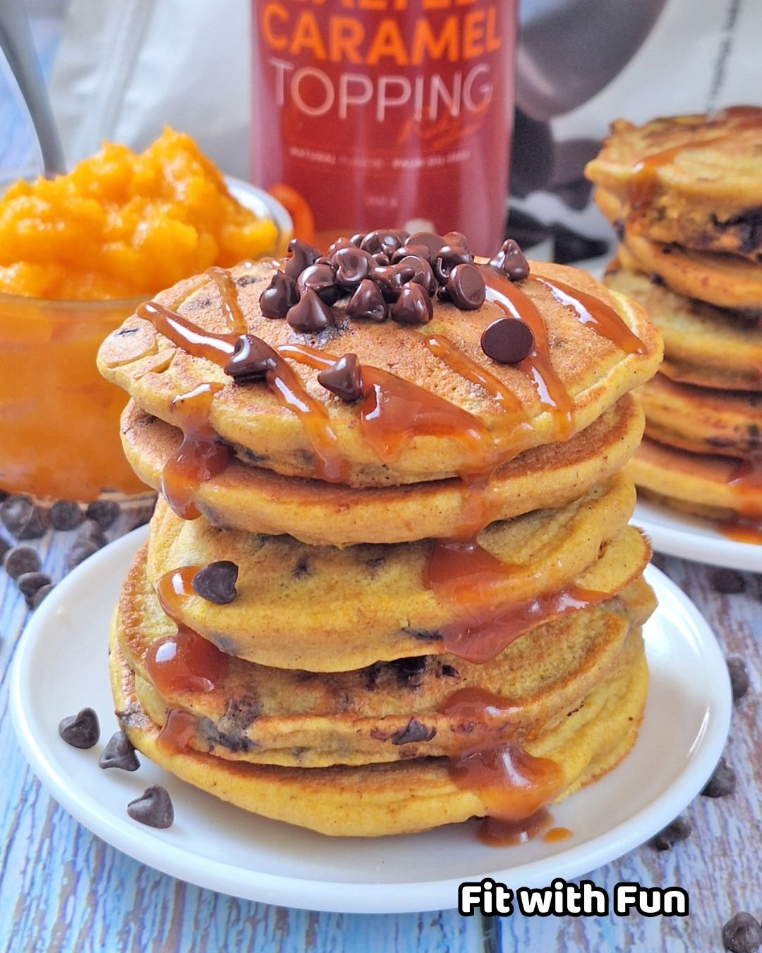 Pancake alla zucca e avena proteici senza lattosio