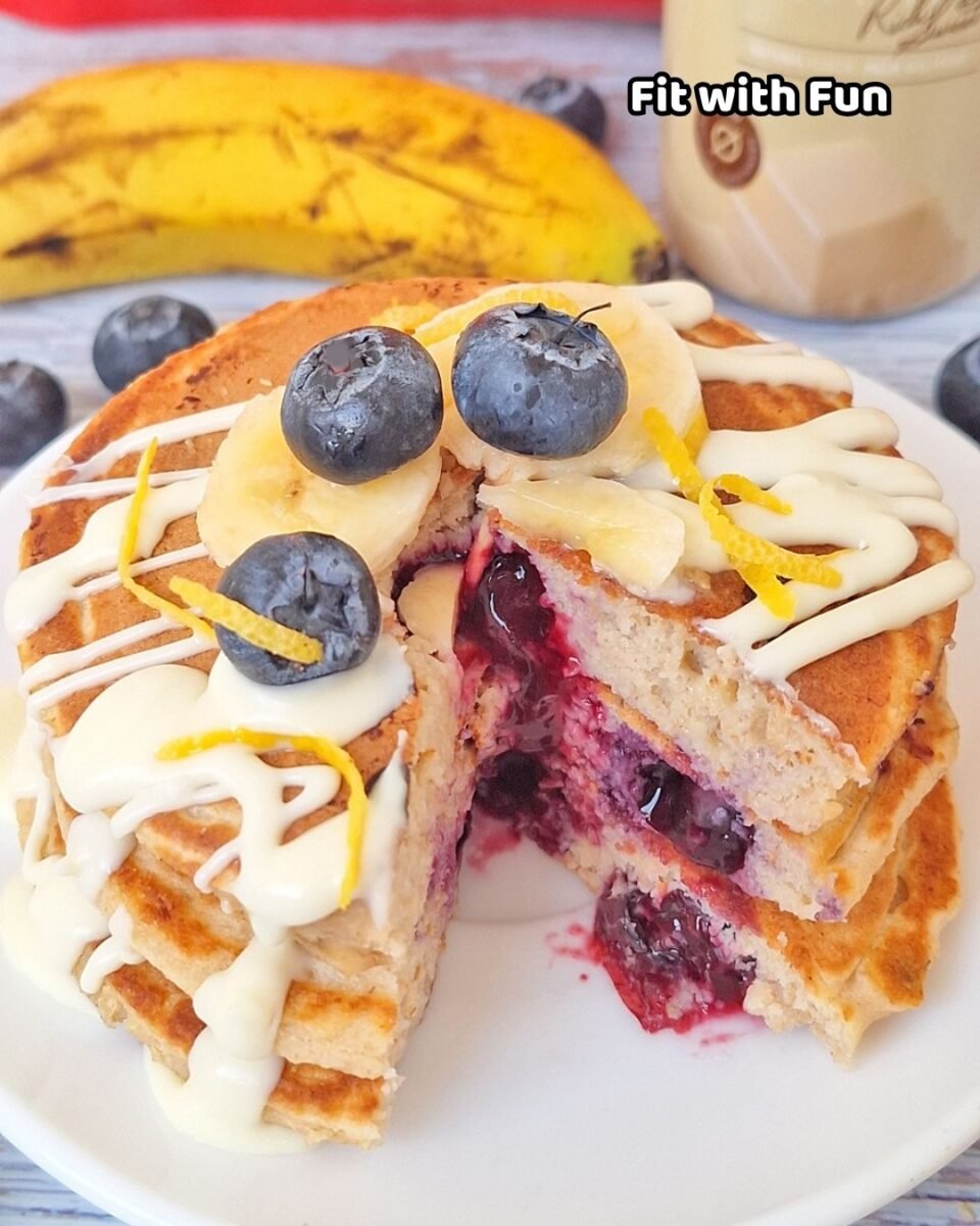 Pancake Proteici Banana e Albumi Senza Glutine e Senza Latte