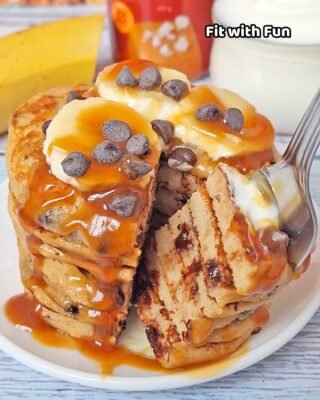 Pancake Proteici Banana Avena Yogurt Senza Uova Senza Glutine