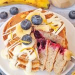 Pancake Proteici Banana e Albumi Senza Glutine e Senza Latte