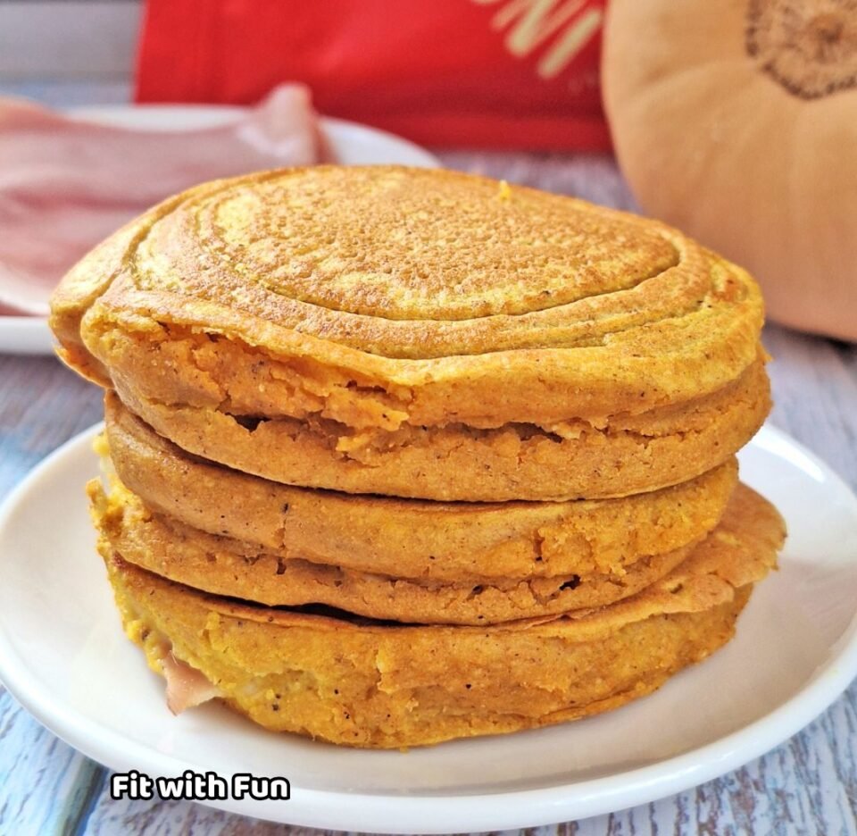 Pancake Salati Proteici con Zucca e Avena Istantanea Ripieni