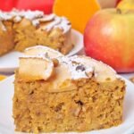 Torta Cremosa Zucca Mele e Noci Senza Glutine e Senza Zucchero