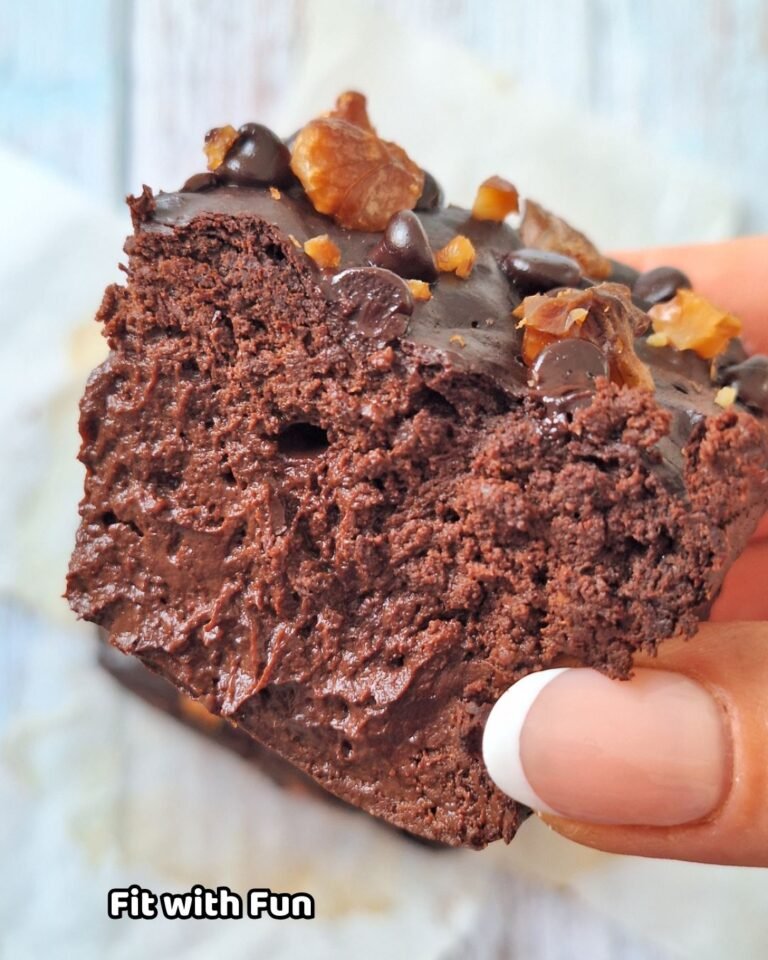 Brownie vegan e proteico in friggitrice ad aria (o forno)