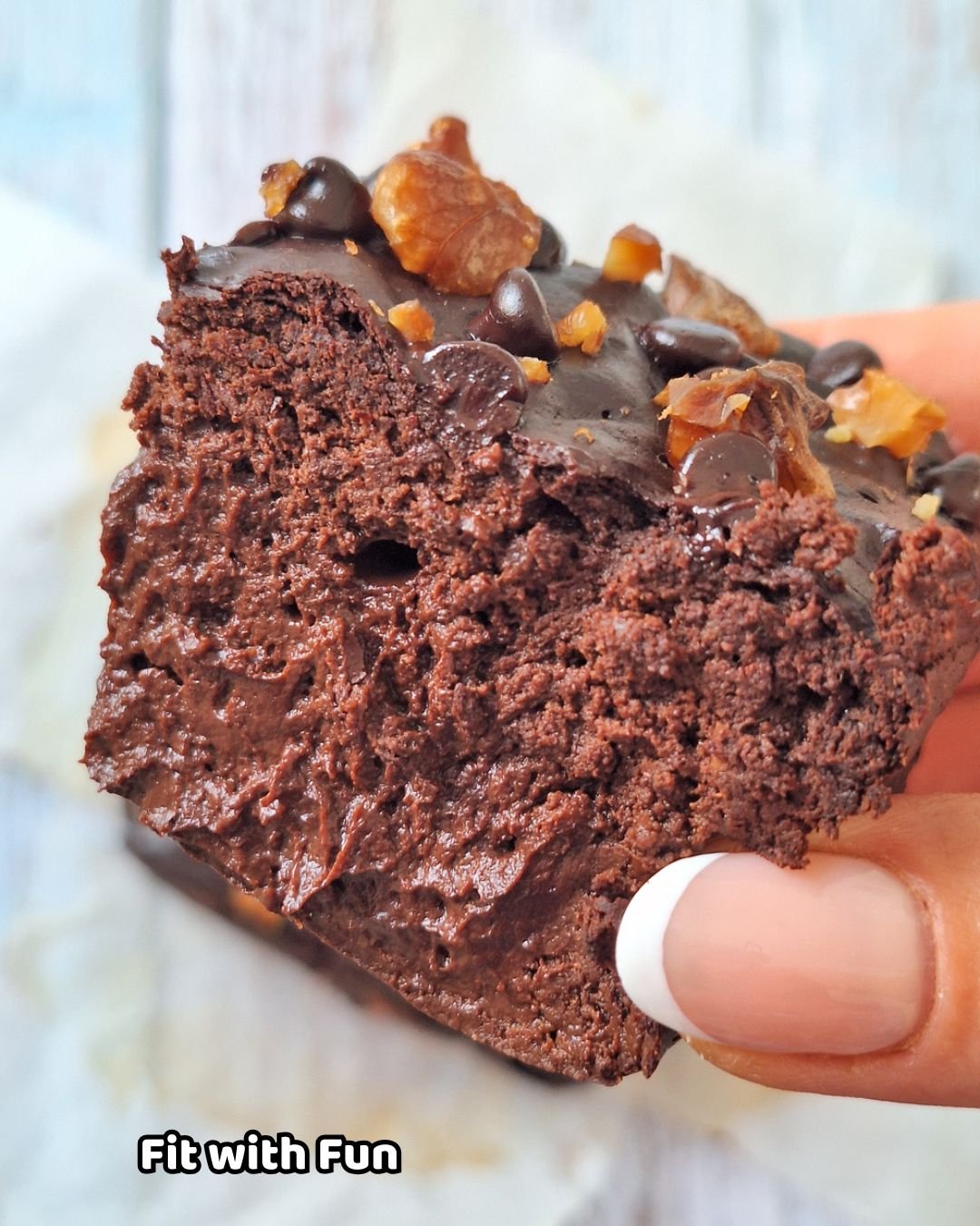 Brownie vegan e proteico in friggitrice ad aria (o forno)