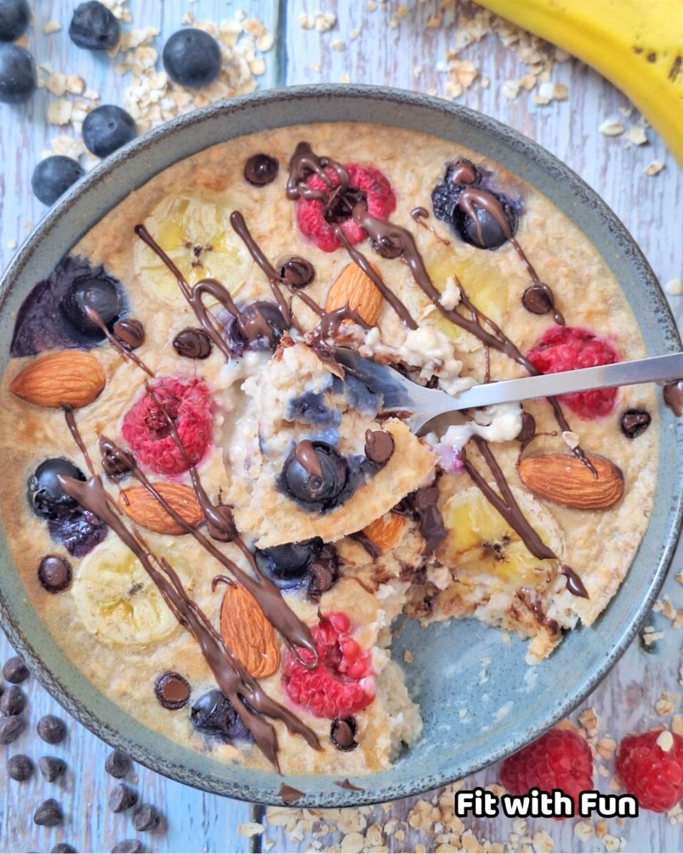 Porridge proteico vegan 3 ingredienti in friggitrice ad aria