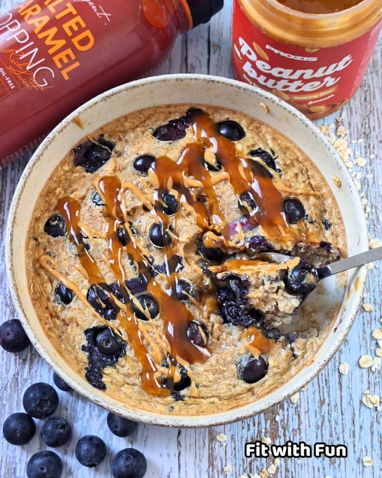 Tortino porridge in friggitrice ad aria proteico e senza lattosio