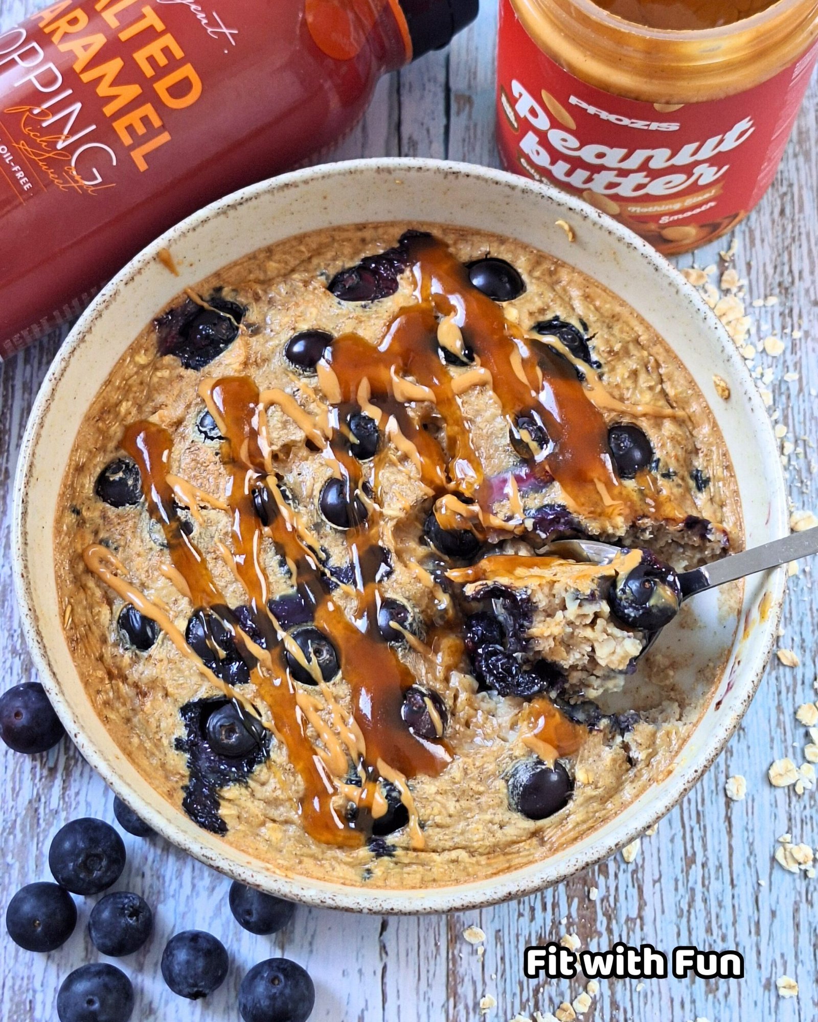 Tortino porridge in friggitrice ad aria proteico e senza lattosio