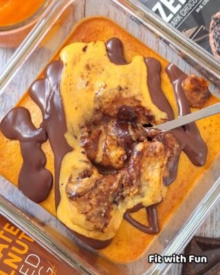 Tortino di Zucca Proteico in Friggitrice con Cuore Fondente