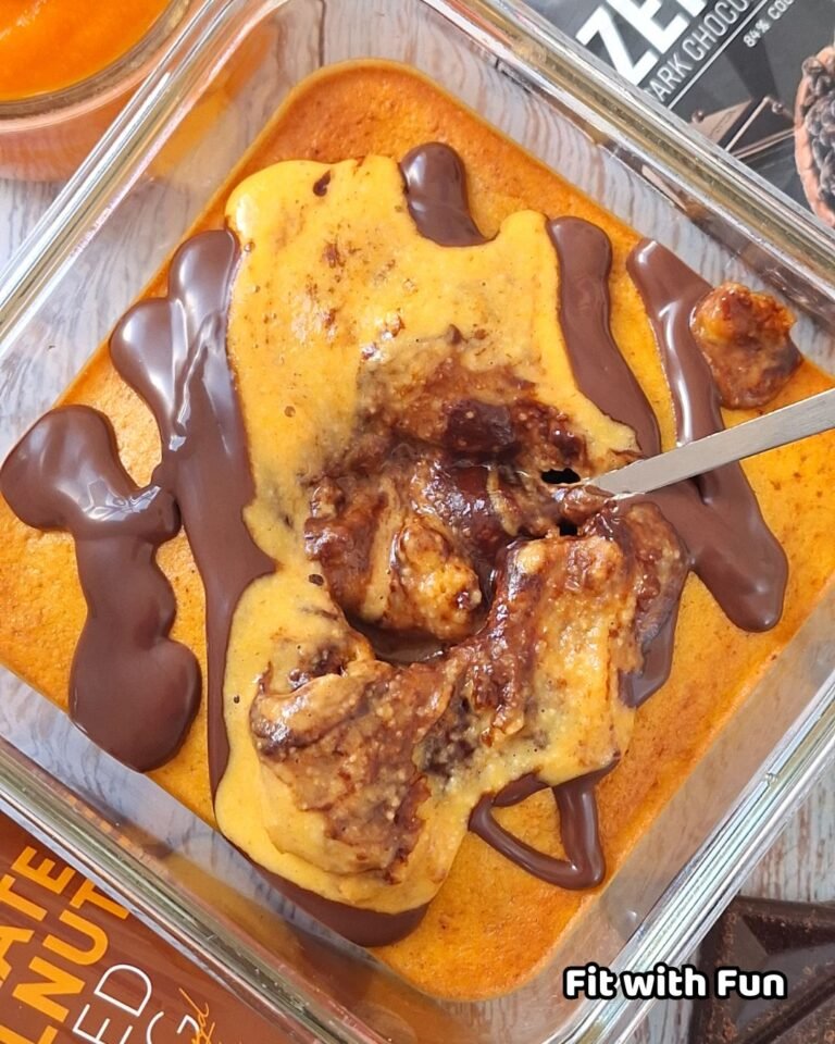 Tortino di Zucca Proteico in Friggitrice con Cuore Fondente