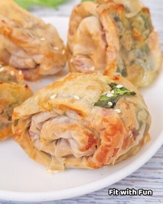 Girelle di Pasta Fillo in Friggitrice ad Aria Salate e Proteiche