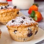 Muffin Proteici Yogurt Greco e Avena con Gocce di Cioccolato
