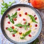 Porridge melograno e formaggio: cremoso, proteico e sorprendente