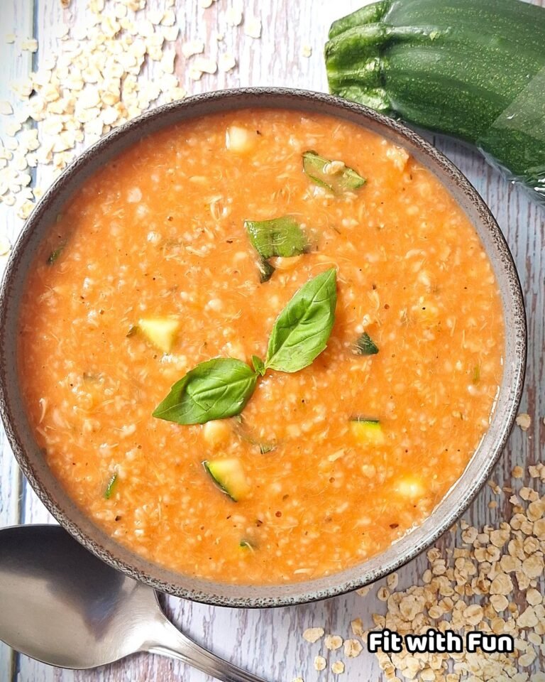 Porridge salato tonno e pomodoro piatto unico proteico e saziante